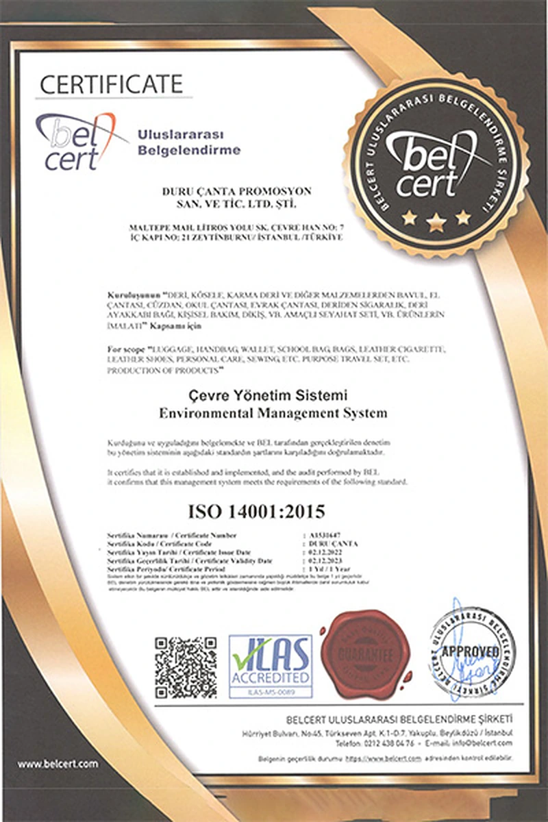 ISO 14001:2015 · Çevre yönetim sistemi